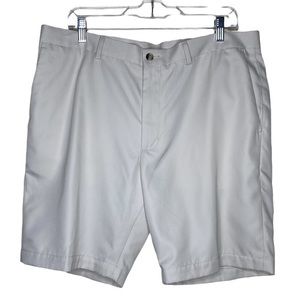 Perry Ellis Portfolio flat front khaki golf shorts 38